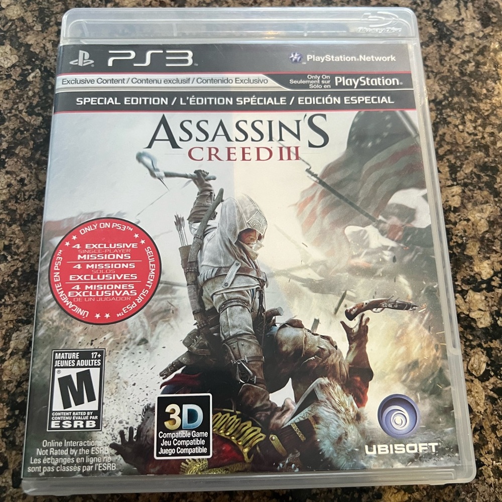 PS3 Assassins Creed 3 Game
